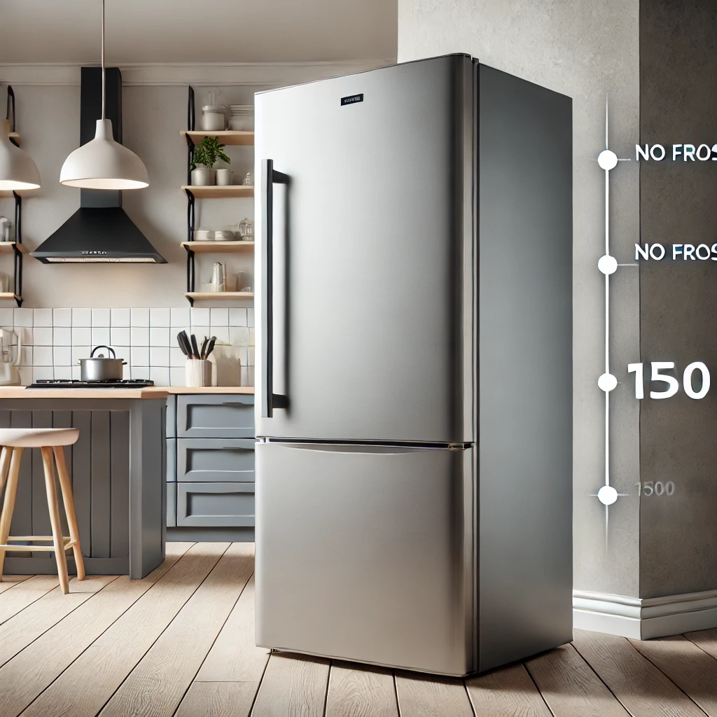 Nowoczesna i stylowa lodówka wolnostojąca w kuchennym otoczeniu. Idealny wybór w budżecie do 1500 zł – z funkcją No Frost i ergonomicznym designem. Praktyczne rozwiązanie dla każdego domu.